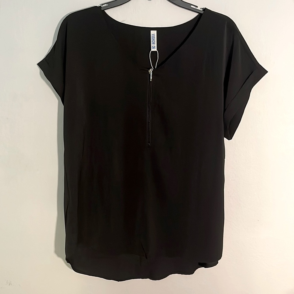 Black blouse size M very soft material
